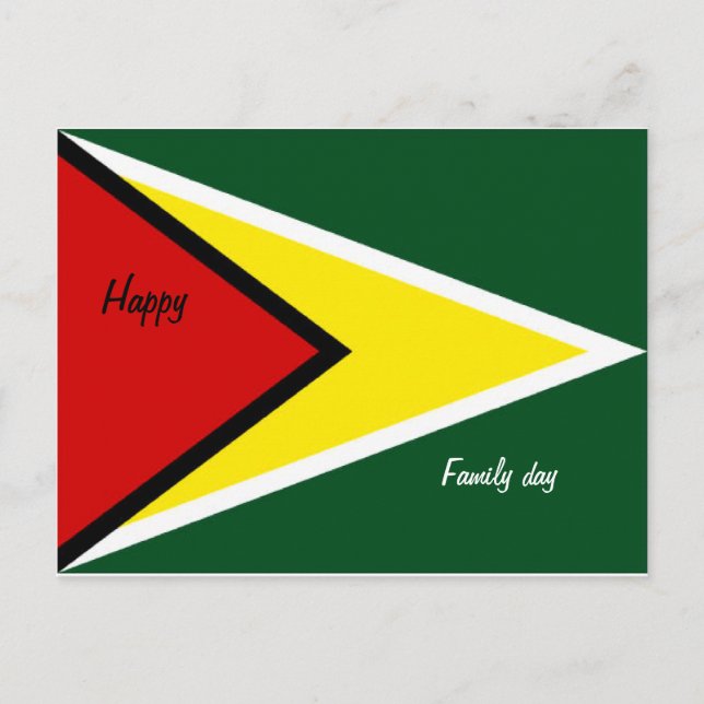 Happy family day guyana postcards (Front)