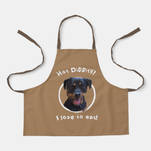 Happy Family-loving Rottweiler Apron