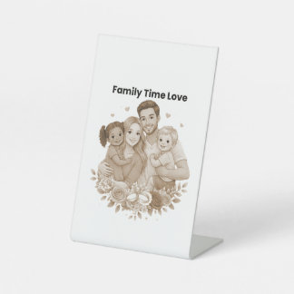 Happy Family Moments – Love & Togetherness Pedestal Sign