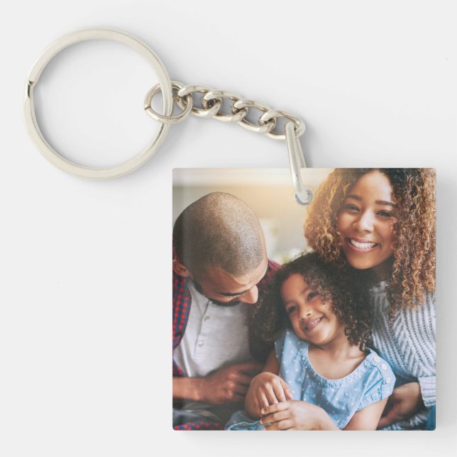 Happy Family of Three Keychain (Front)