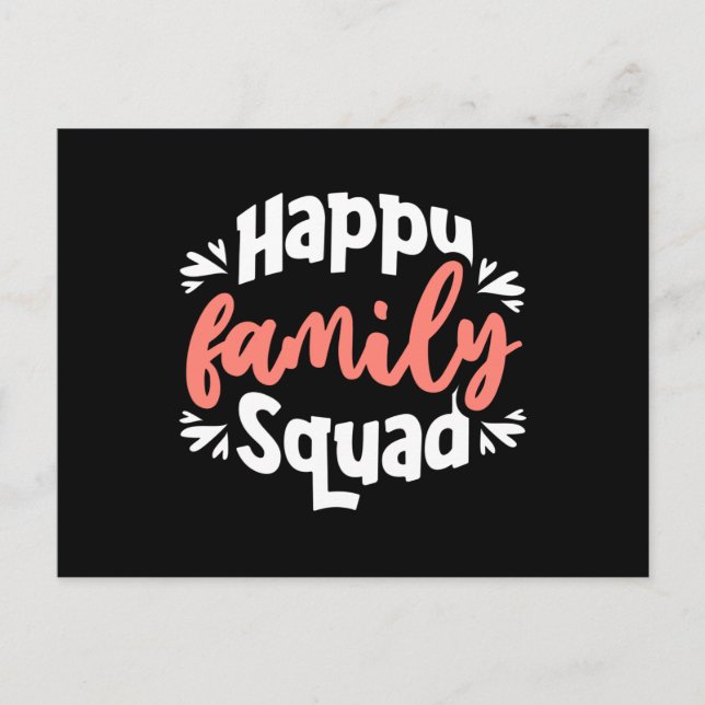 Happy Family Squad Postcard (Front)