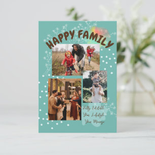 Happy Family   Thank You Card