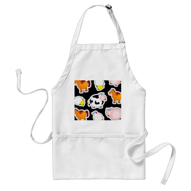 Happy farm background, apron (Front)