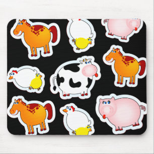 Happy farm background, mousepad
