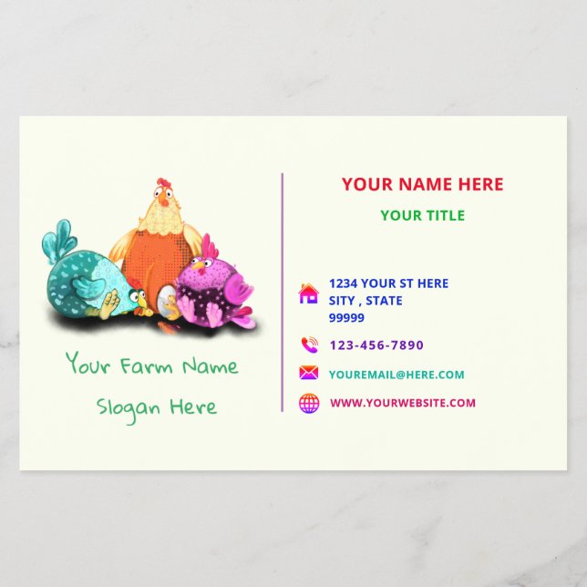 Happy Farm Promotional Flyer - Lucky Farmer - Fun (Back)