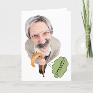 Happy Farter's Day Old Guy Humor Holiday Card