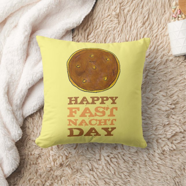 Happy Fasnacht Fastnacht Day Easter Lent Doughnut Cushion (Blanket)