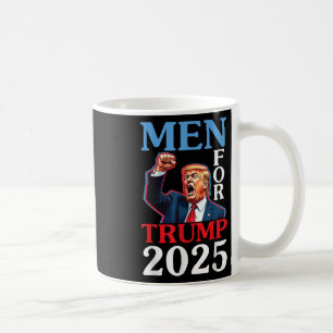 Happy Father Day Men For Trump 2025 Daddy Papa Hus Coffee Mug