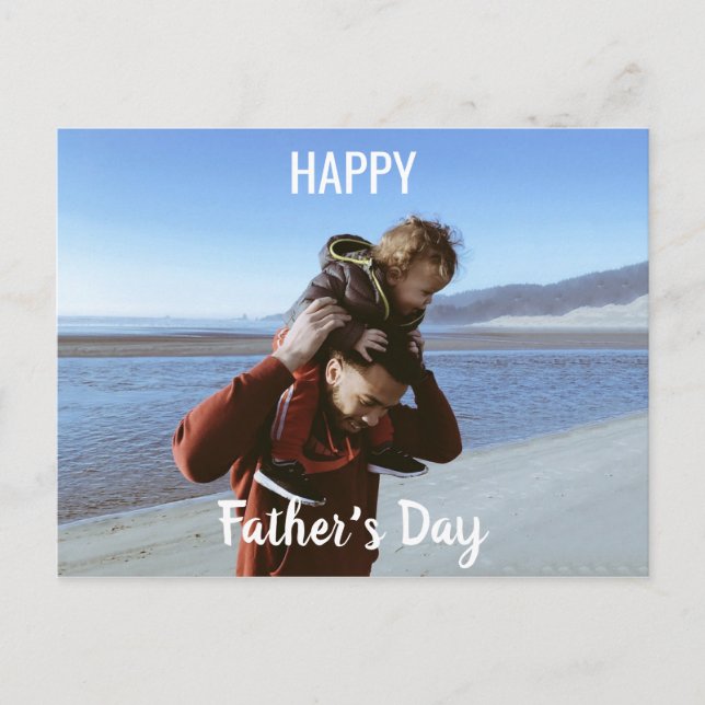 Happy Father Day Postcard (Front)