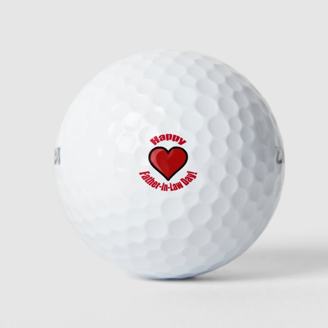 Happy Father-In-Law Day! Golf Balls (Front)