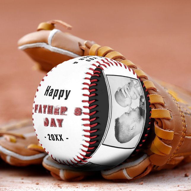Happy Father`s Day Best Dad 3 Photo Collage Baseball (Creator Uploaded)