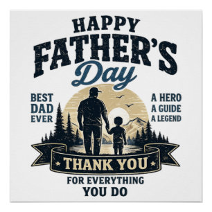 Happy Father’s Day-Best Dad Ever Poster