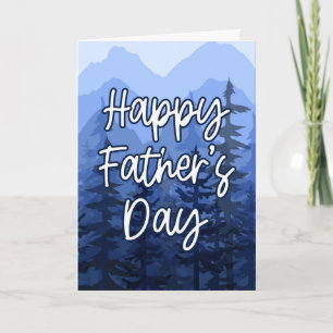 Happy Father’s Day Blue Mountain Forest Card