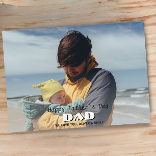Happy Father`s Day Dad Full Photo Father`s Day Holiday Card