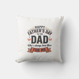 Happy Father’s Day Dad Vintage Typography  Cushion