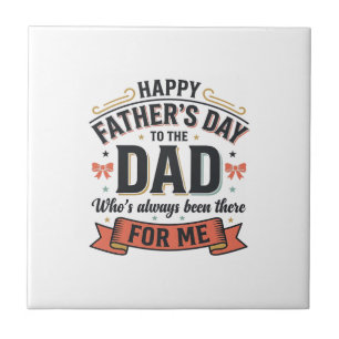 Happy Father’s Day Dad Vintage Typography Tile