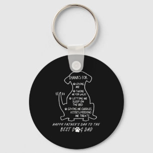 Happy Father s Day Dog Dad Key Ring