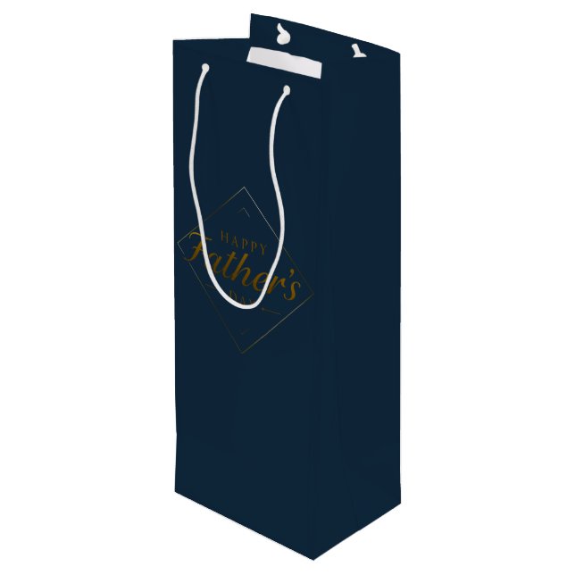 Happy Father’s Day Elegant Gift Bag (Back Angled)