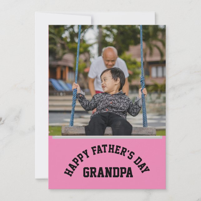 Happy Father’s Day, Grandpa  Card Personalised (Front)