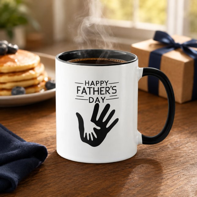 Happy Father’s Day Handprint Mug (Creator Uploaded)