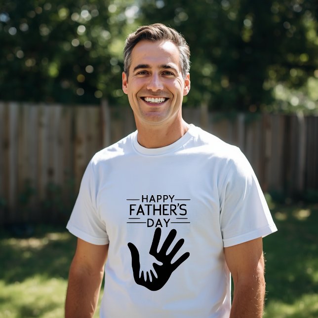 Happy Father’s Day Handprint T-Shirt (Creator Uploaded)