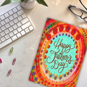 Happy Father’s Day  Inspirivity Colourful Modern Card