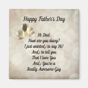 Happy Father’s Day message Magnet