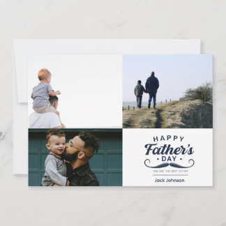 Happy Father’s Day Mustache Tribute Design Holiday Card