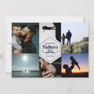 Happy Father’s Day Mustache Tribute Design Holiday Card