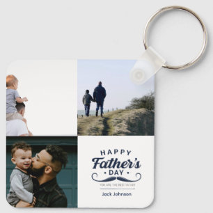 Happy Father’s Day Mustache Tribute Design Key Ring