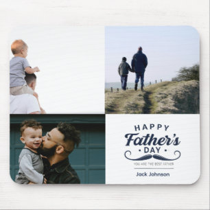 Happy Father’s Day Mustache Tribute Design Mouse Mat