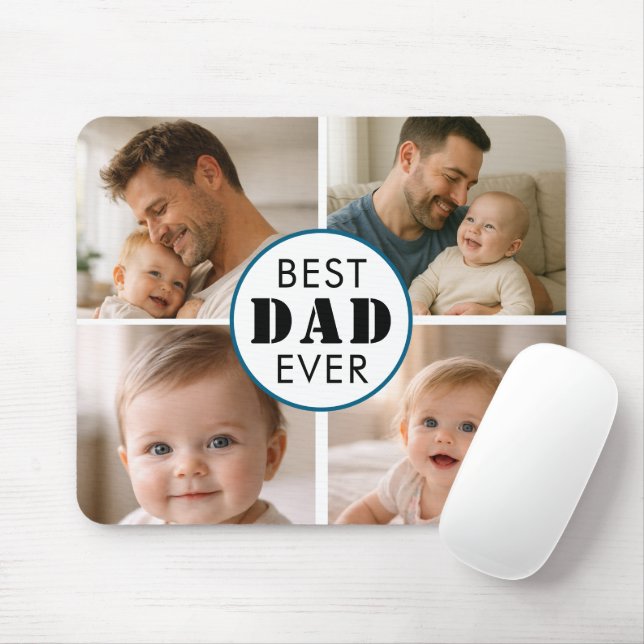 Happy Father’s Day Photo | Custom Dad Ever Mouse Mat (With Mouse)