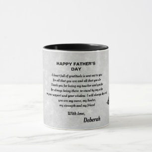 Happy Father’s Day poem design Mug