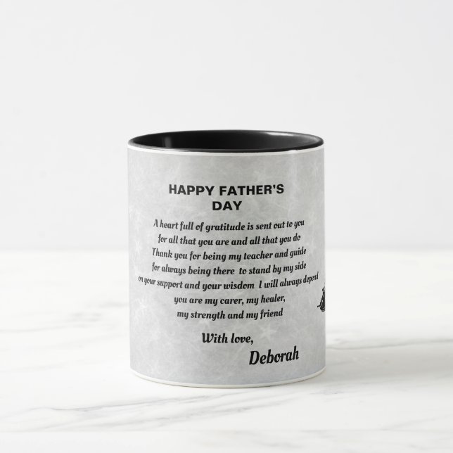 Happy Father’s Day poem design Mug (Center)