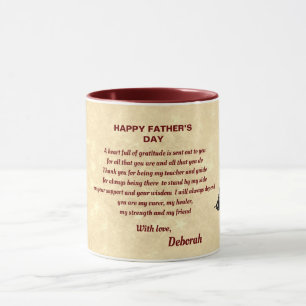 Happy Father’s Day poem design Mug