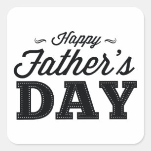 Happy Father’s Day Square Sticker