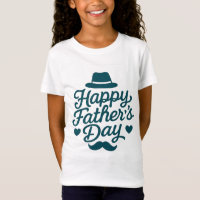 "Happy Father’s Day Typography – Vintage Moustache