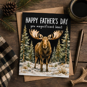 Happy Father’s Day, You Magnificent Beast Thank You Card