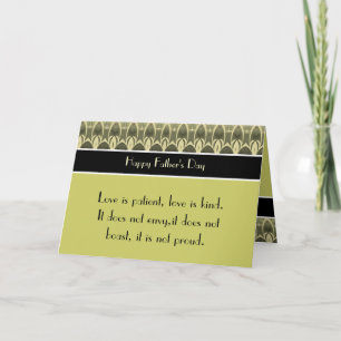 Happy Father's Day 1 Corinthians 13 Love Scripture Card