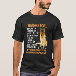 Happy Fathers Day 2021 German Shepherd Dad Dog T-Shirt