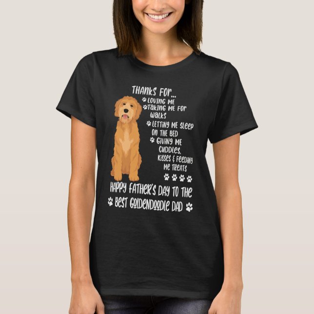 Happy Father's Day 2021 Goldendoodle Dad dog T-Shirt (Front)