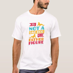 Happy Fathers Day 2021 Not A Dad Bod Funny Retro M T-Shirt