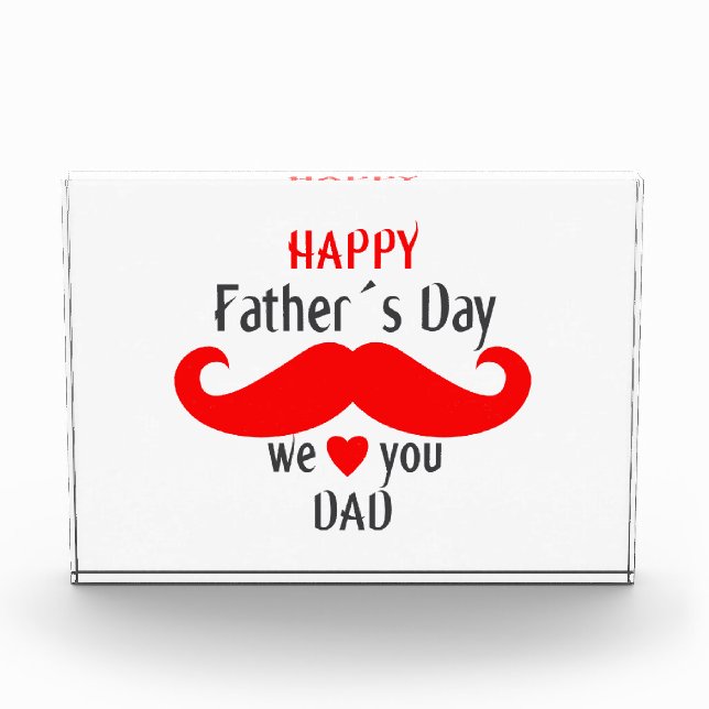 happy fathers day 2024 we love you dad photo block (Front)