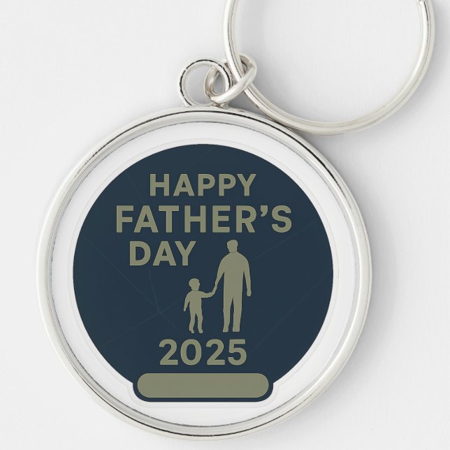 Happy father's day 2025 key ring (Front)