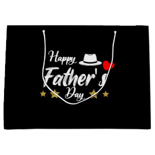 Happy Father's Day 2025 Tshirt for Men Dad Grandpa Large Gift Bag