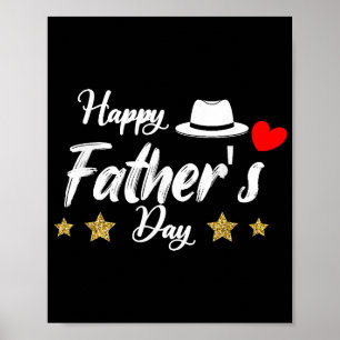 Happy Father's Day 2025 Tshirt for Men Dad Grandpa Poster