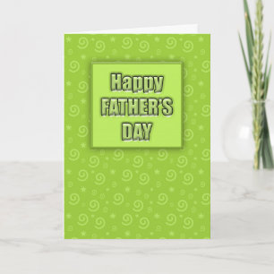 Happy Father's Day #2 (Lime) Card