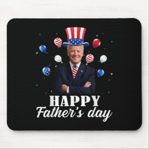 Happy Fathers Day 4th Of July Anti Joe Biden Suppo Mouse Mat
