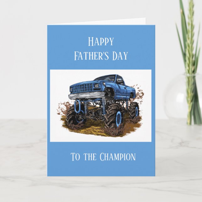 Happy Father's Day 4x4 Off Road Mud Card (Front)