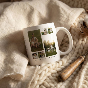 'Happy Father's Day' 6 Photo Collage Gift Coffee Mug